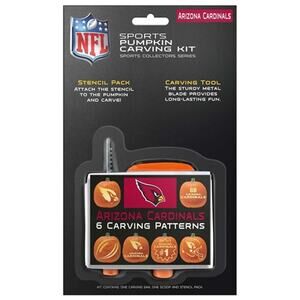 NFL Cardinals Pumpkin Carving Kit Arizona Team Logo 6 Designs Stencil Fall